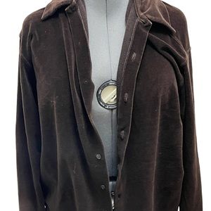 Vintage Brown Button Up Corduroy Avanrata Shirt